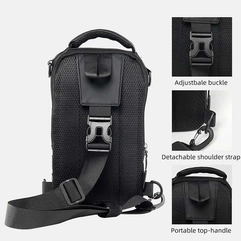 Men's Large Fishing Chest Bag Fish Tackle Lure Organizer Storage Bagpack Multifuntional Waterproof Outdoor Sports Shoulder Bags