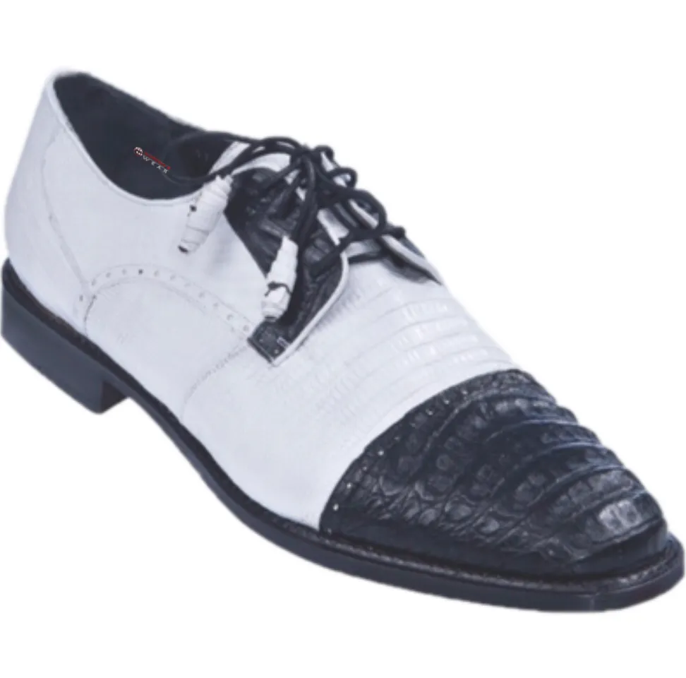 Men’s Los Altos Caiman Belly With Teju Exotic Dress Shoes