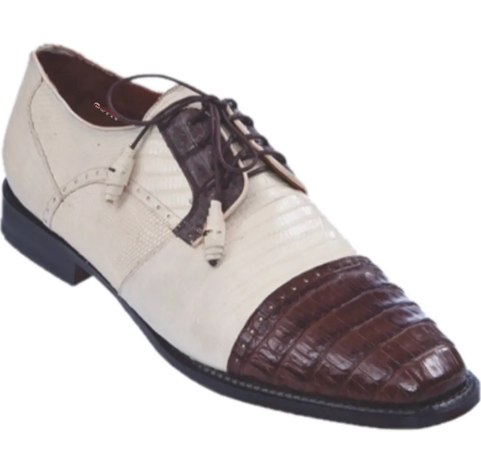 Men’s Los Altos Caiman Belly With Teju Exotic Dress Shoes