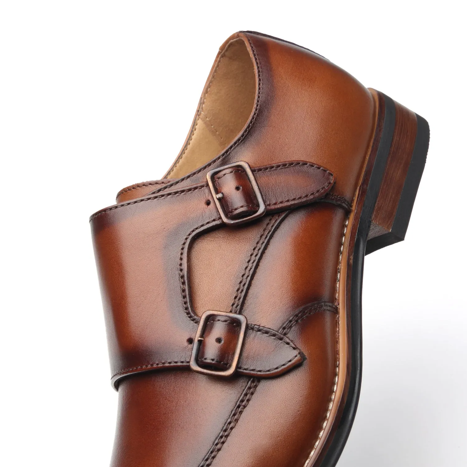 Men's Monk Strap Edna-1-cognac