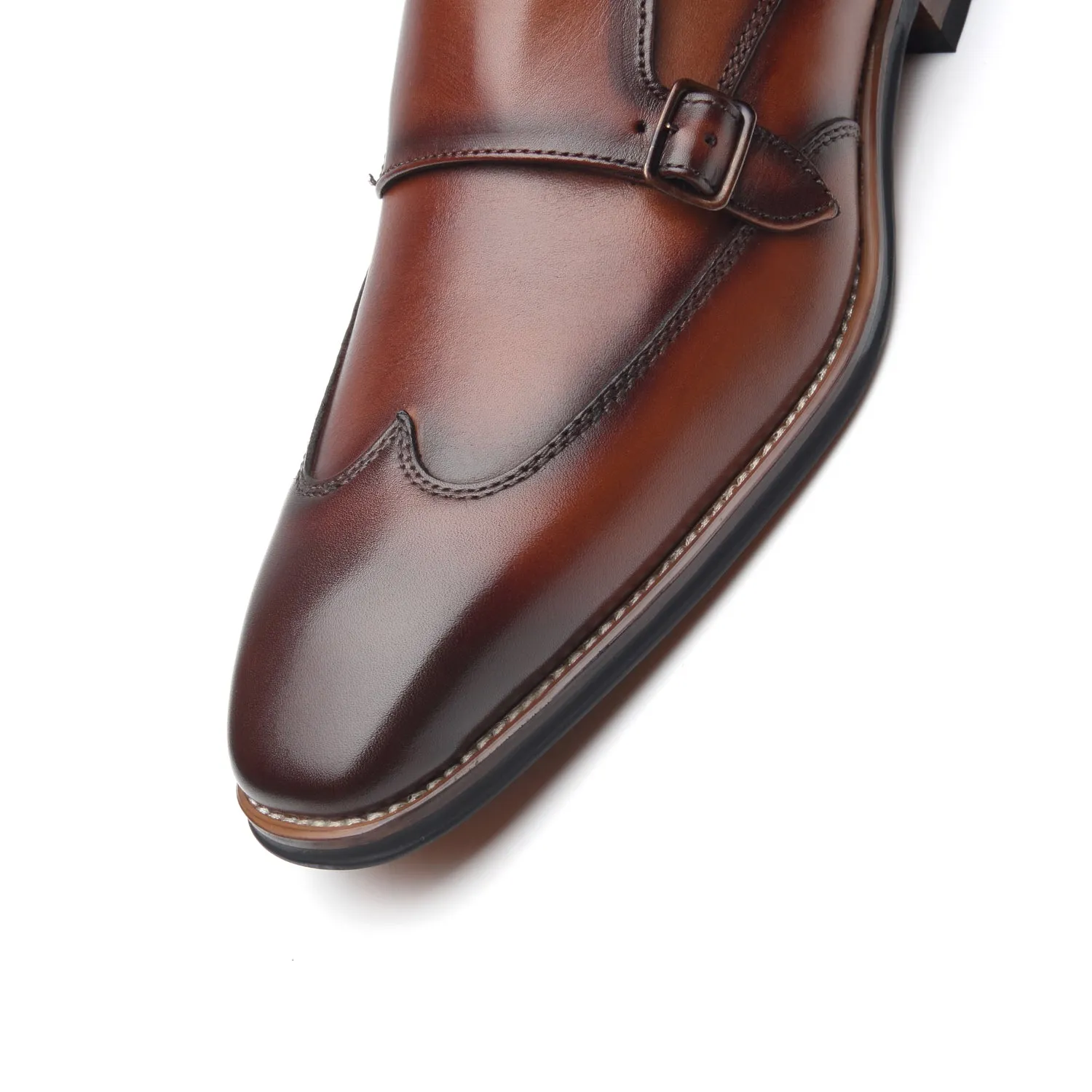Men's Monk Strap Edna-1-cognac