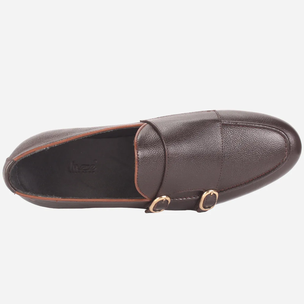 Mens "CARLOS" Leather Monk Straps Formal Shoes