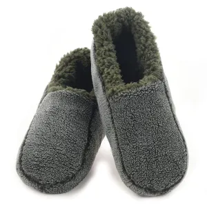 Men's Two-Tone Fleece Lined Slippers