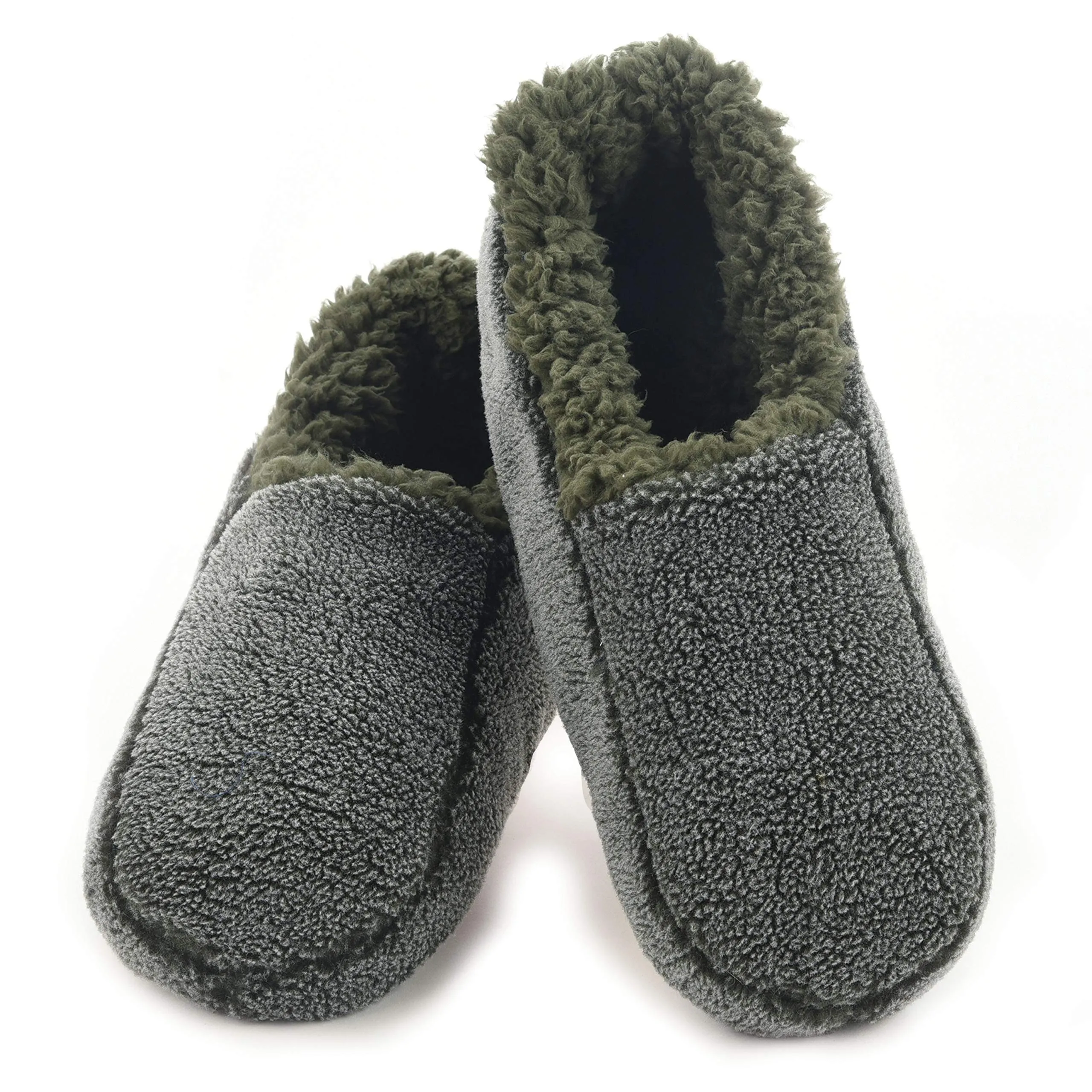 Men's Two-Tone Fleece Lined Slippers
