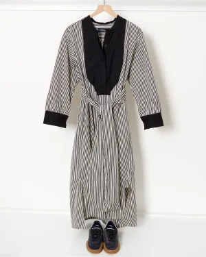 Mia Dress Black Stripe