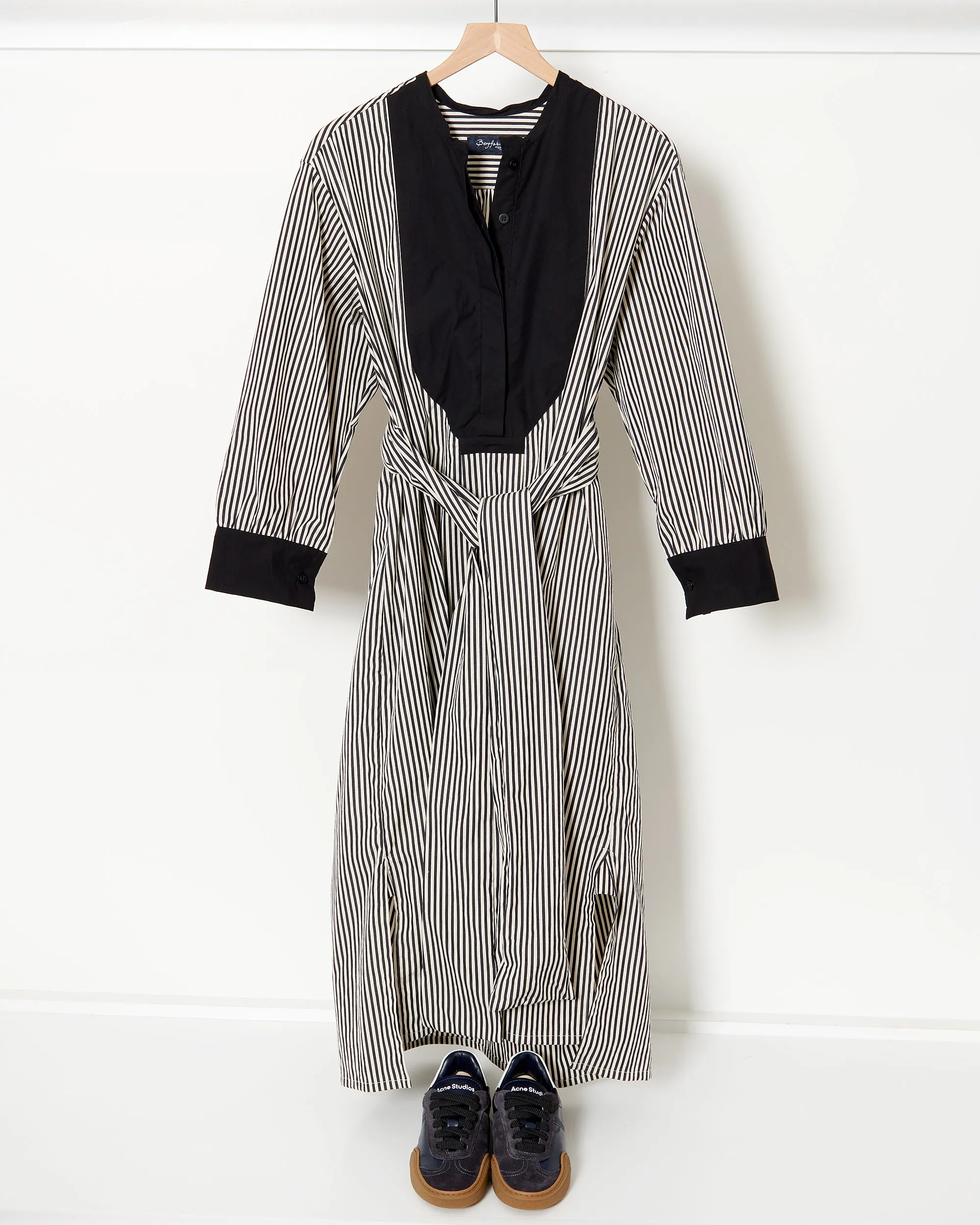 Mia Dress Black Stripe