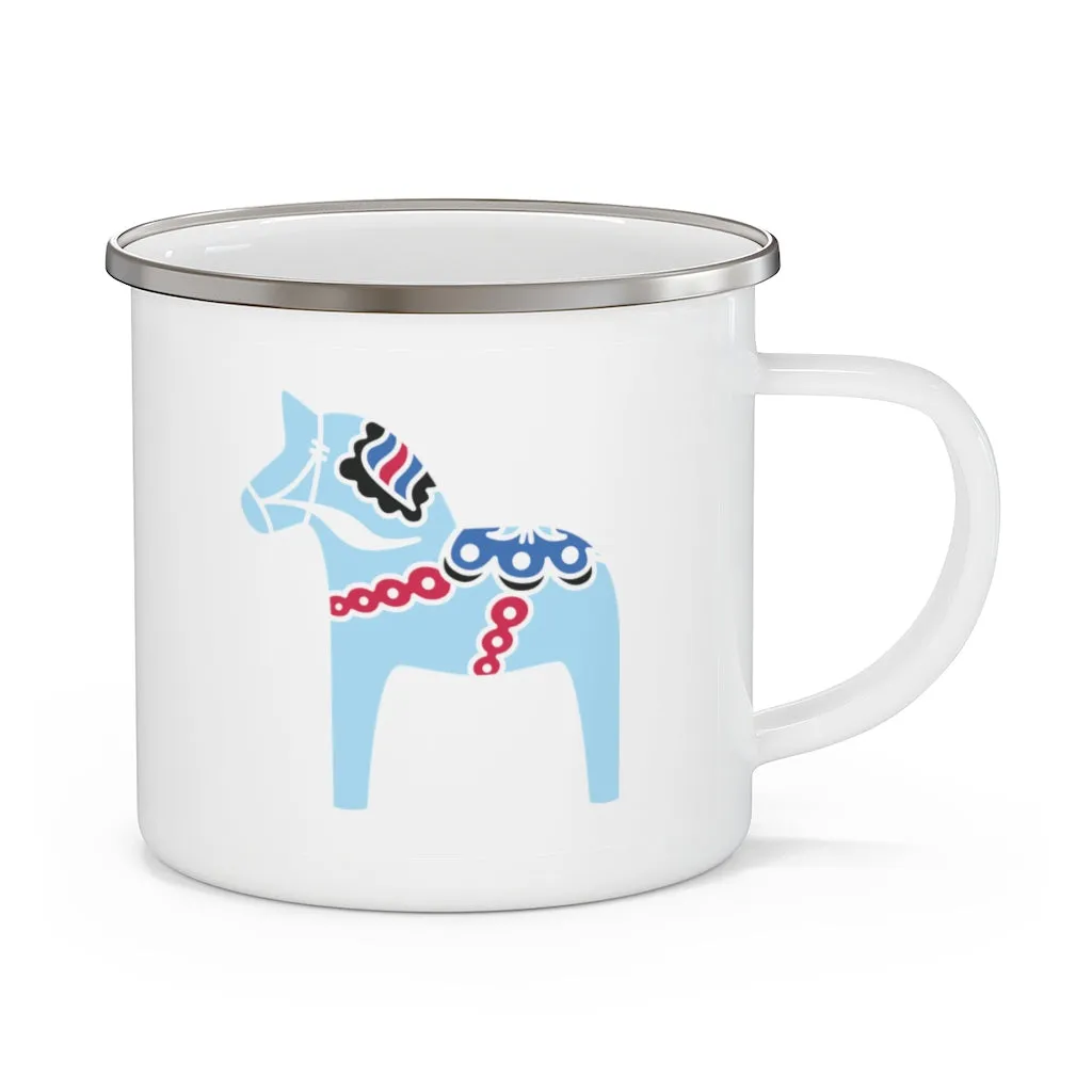 Midsummer Dala Horse Camping Mug