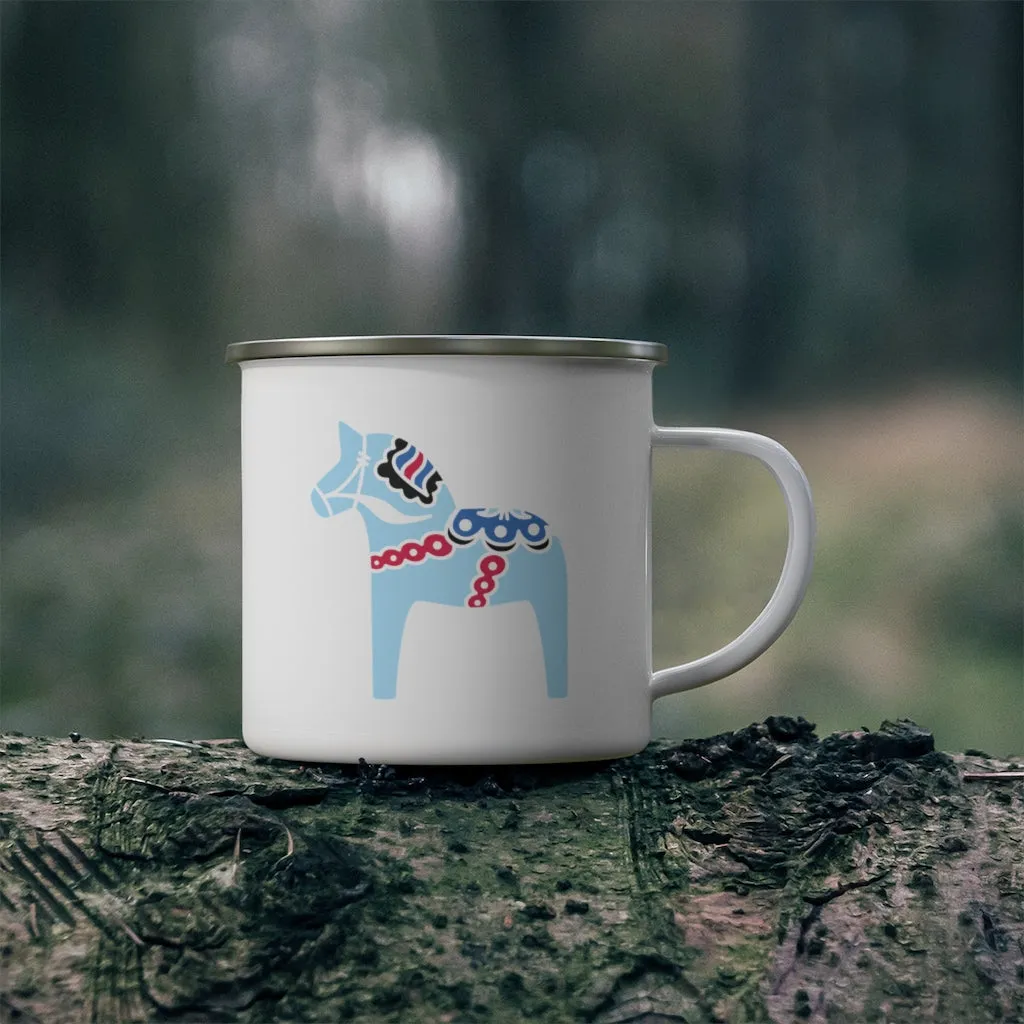 Midsummer Dala Horse Camping Mug