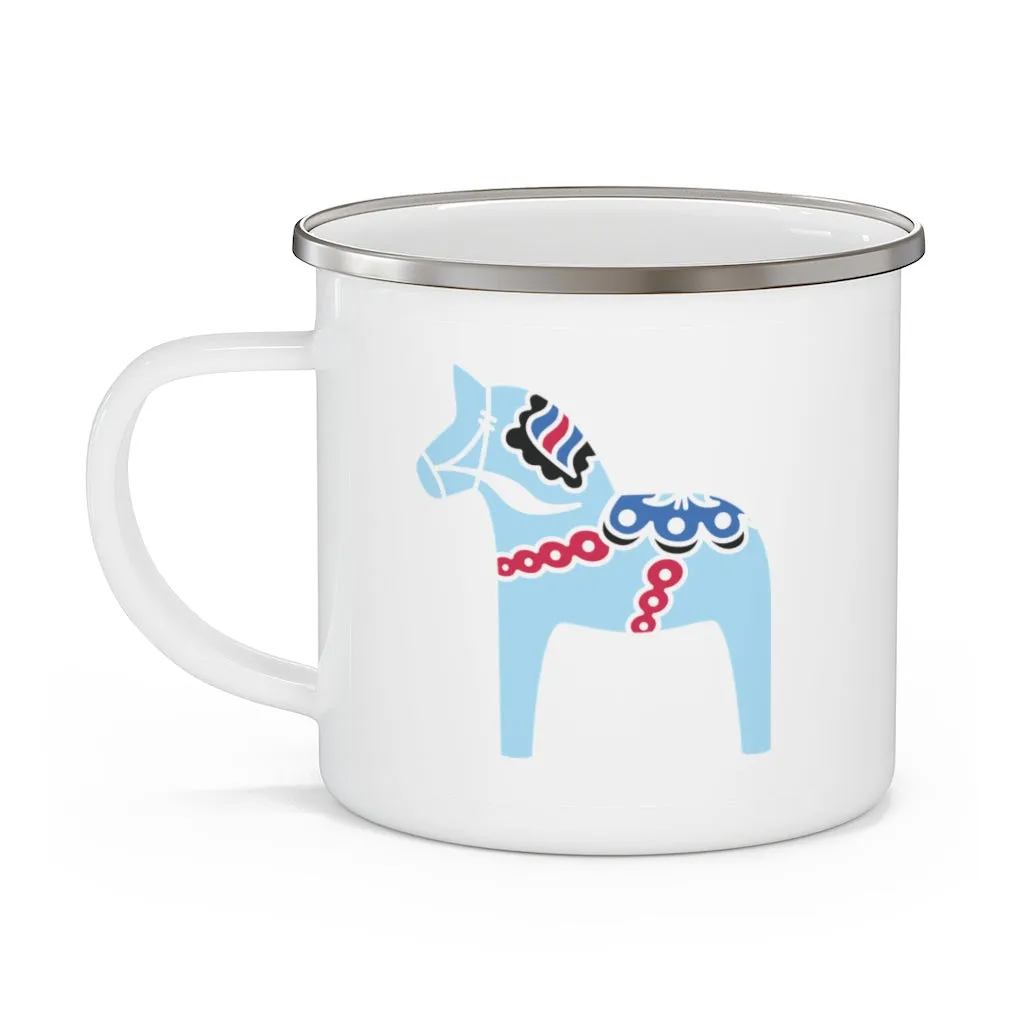 Midsummer Dala Horse Camping Mug