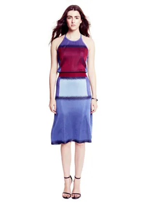 Mimi - Jacquard Knit Halter Dress