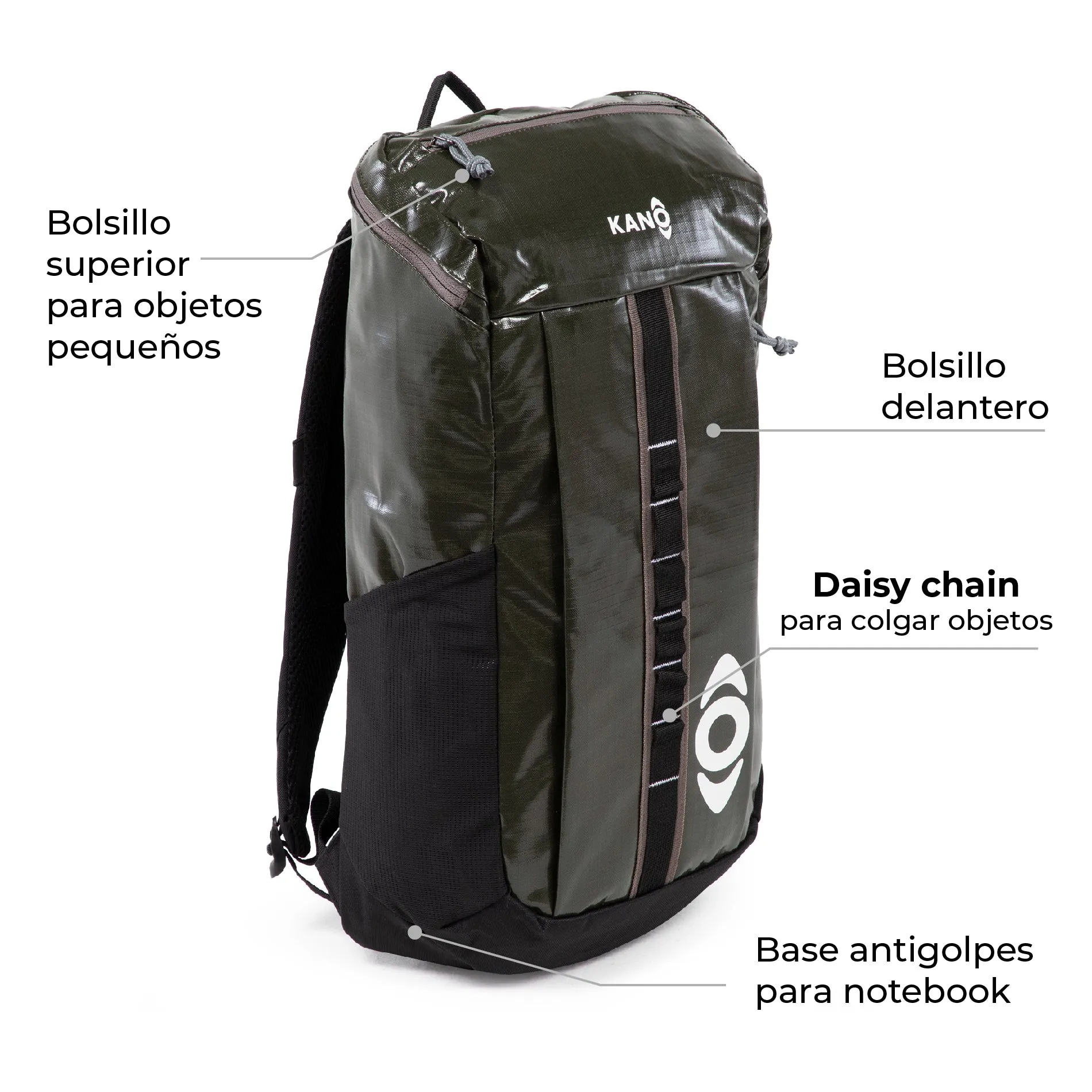 Mochila Outdoor 25L Andes Verde