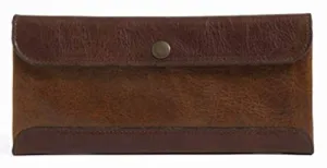 Moore and Giles Smith Travel Envelope Titan Milled Brown and Honey