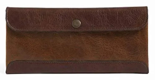 Moore and Giles Smith Travel Envelope Titan Milled Brown and Honey