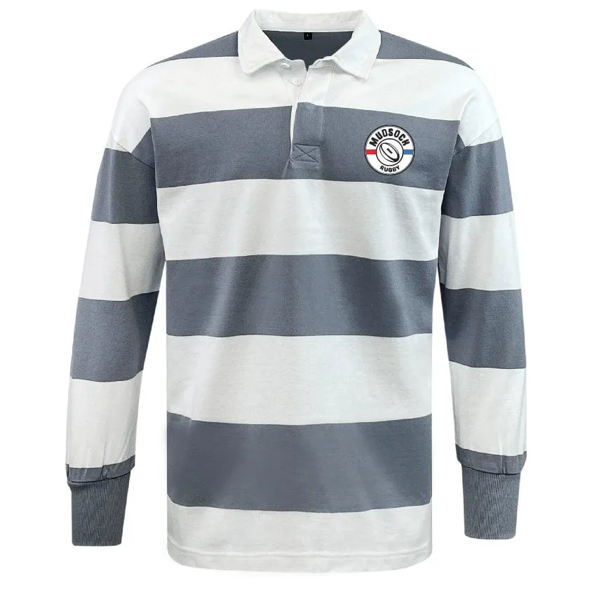 Mudsock Rugby Classic Long Sleeve Hooped Rugby Jersey