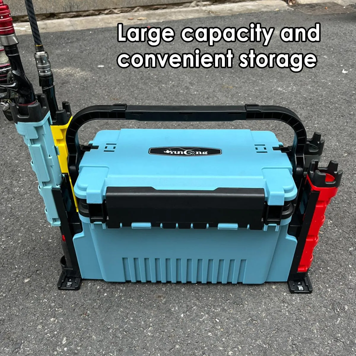 Multifunctional Fishing Tackle Box Portable Gear Storage Case Organizer Tool Box