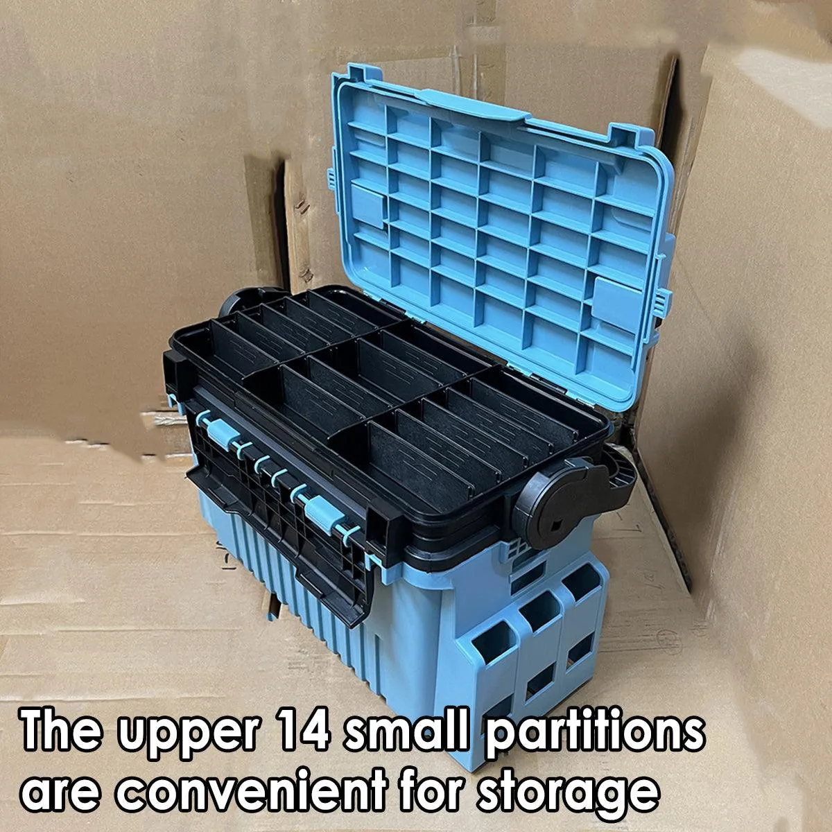Multifunctional Fishing Tackle Box Portable Gear Storage Case Organizer Tool Box