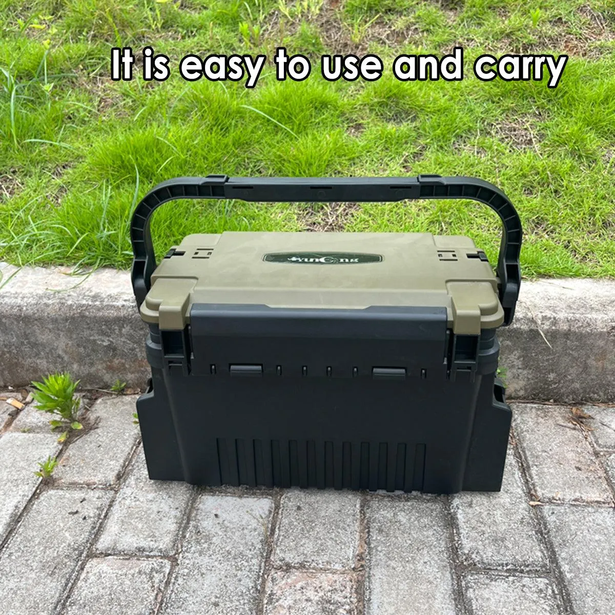 Multifunctional Fishing Tackle Box Portable Gear Storage Case Organizer Tool Box