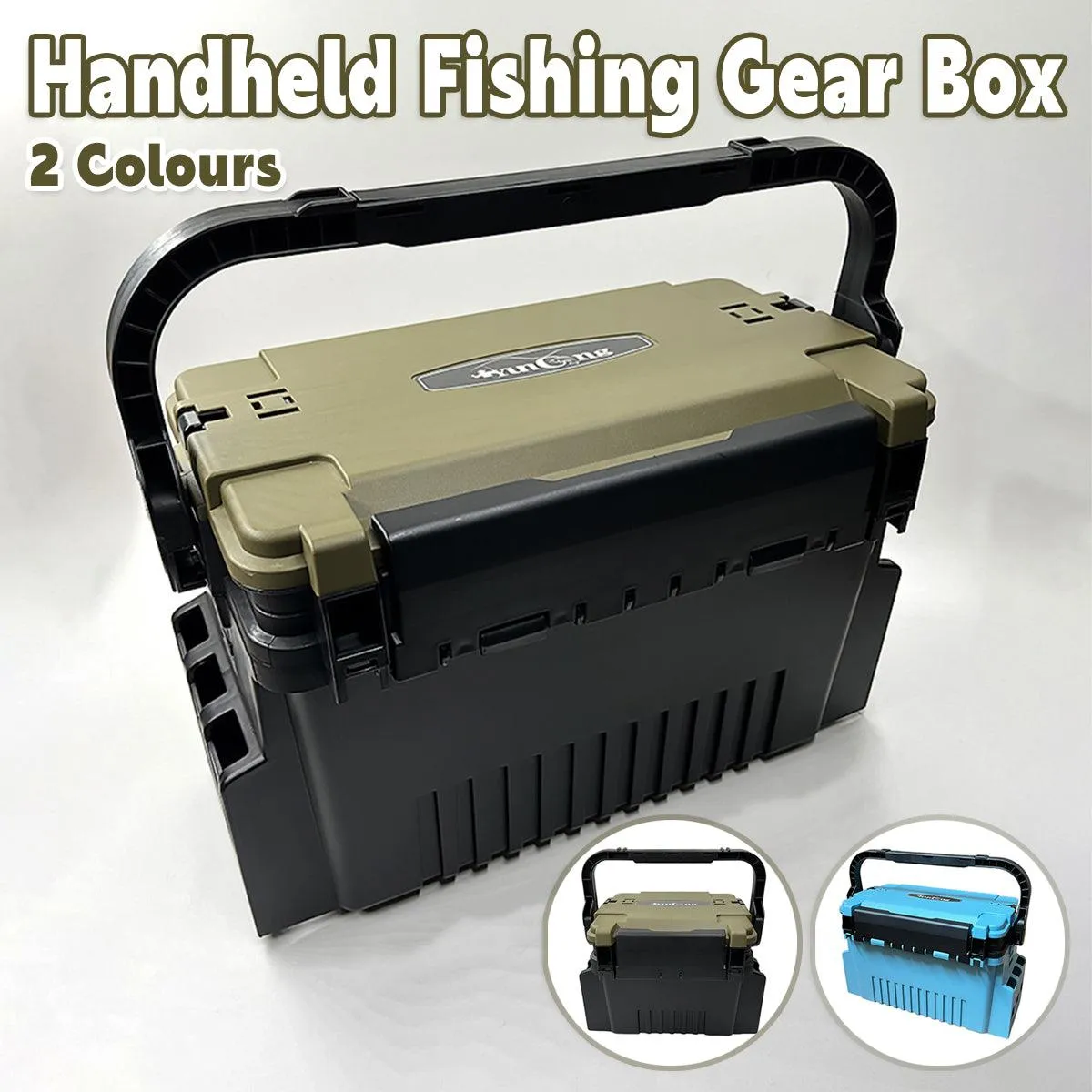 Multifunctional Fishing Tackle Box Portable Gear Storage Case Organizer Tool Box