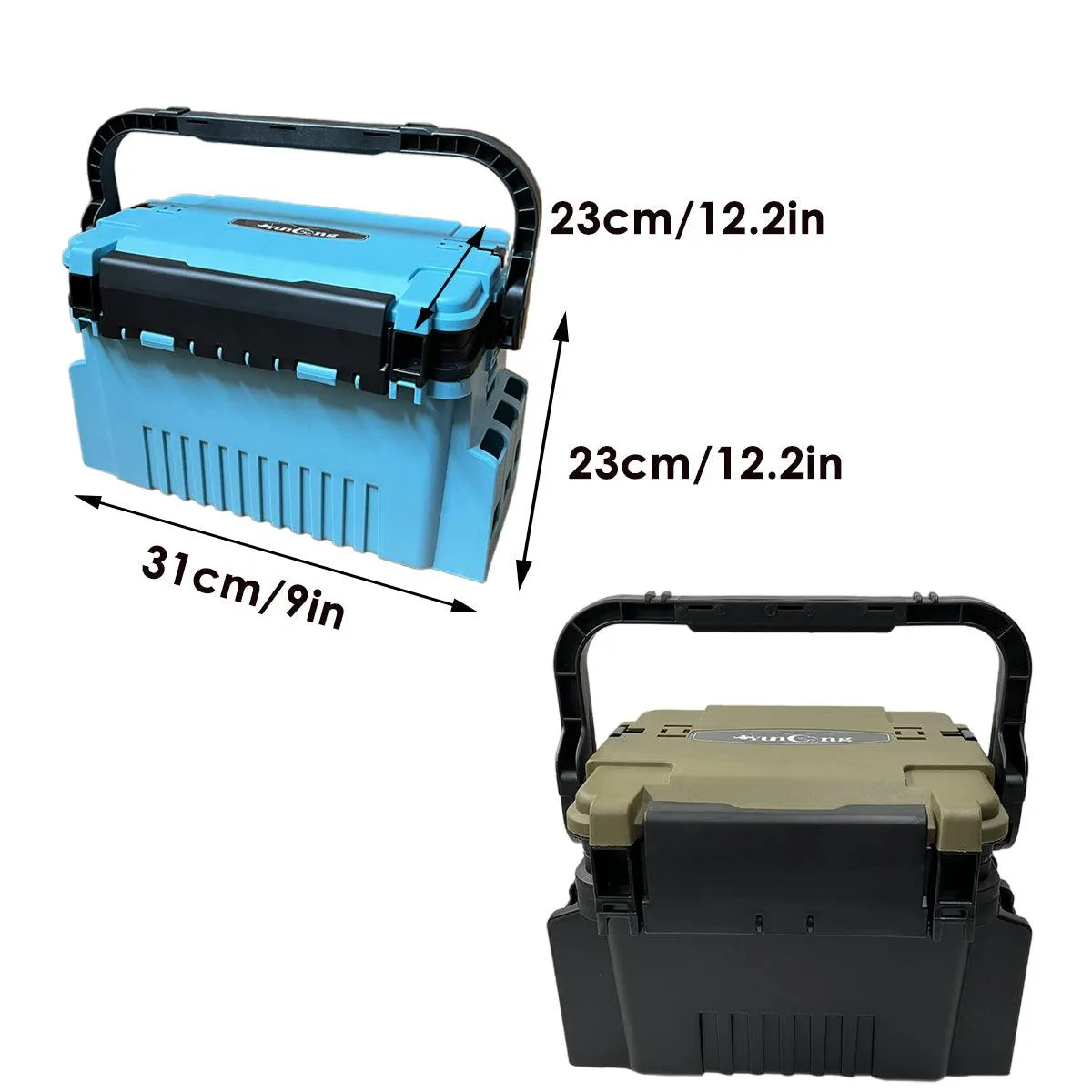 Multifunctional Fishing Tackle Box Portable Gear Storage Case Organizer Tool Box
