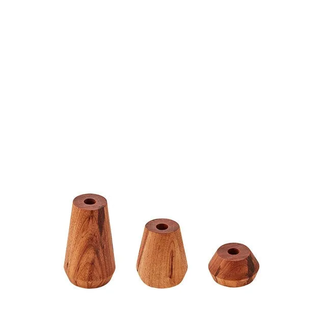 My Butchers Block Vega Candlestick Large Beechwood MBB-Veg-L-BLK
