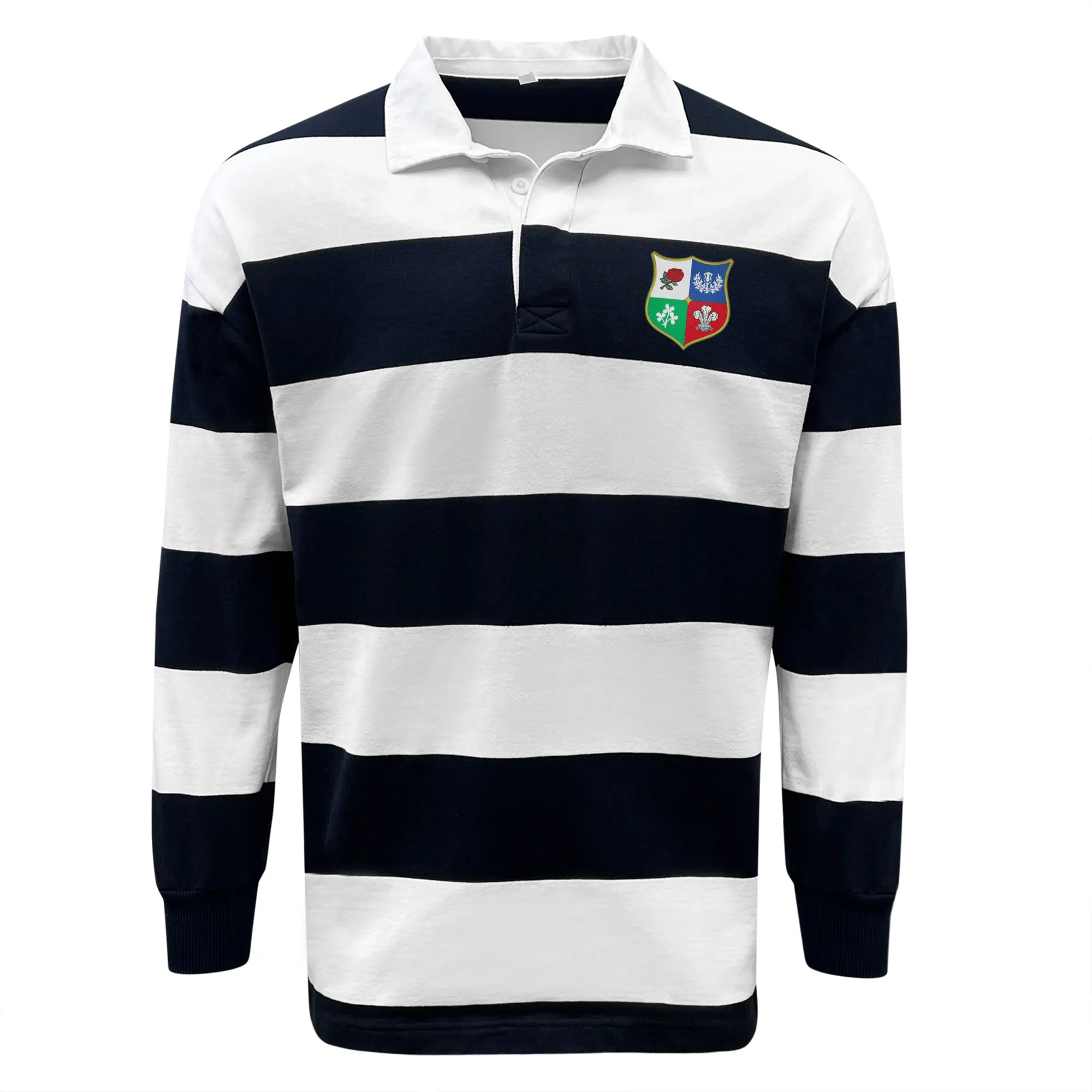Nations of Rugby British & Irish Lions Vintage Hooped Classic Jersey