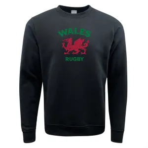Nations of Rugby Wales Rugby Fleece Crewneck Sweatshirt