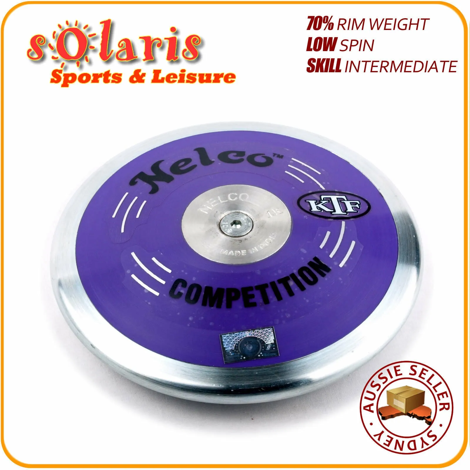 NELCO Purple Low Spin Discus 70% Rim Weight