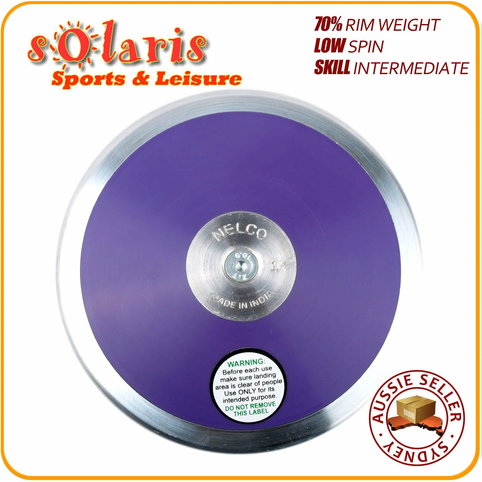 NELCO Purple Low Spin Discus 70% Rim Weight