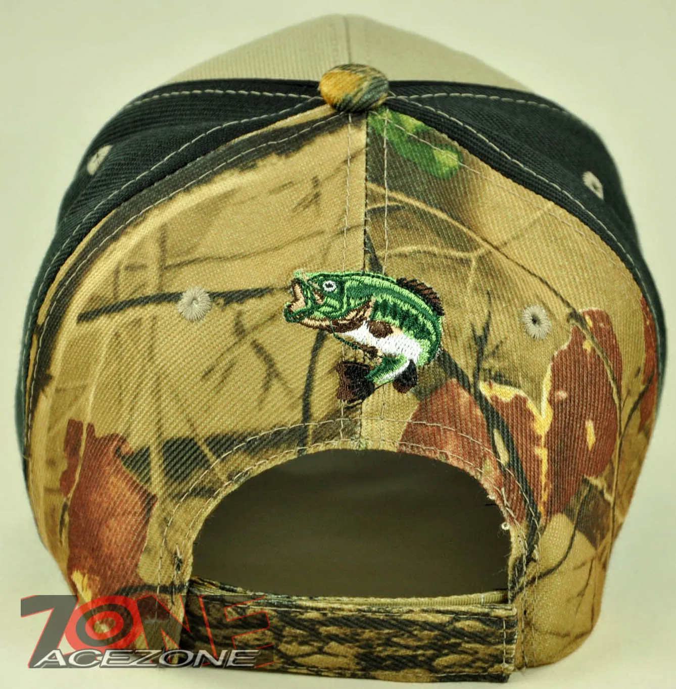 NEW BASS FISHING KISS MY BASS OUTDOOR SPORTS CAP HAT TAN