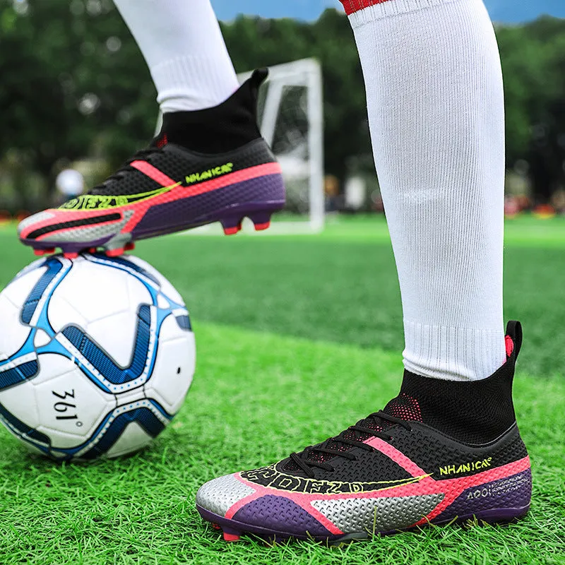 New Color High Top Soccer Shoes Men And Women Couples Same Style