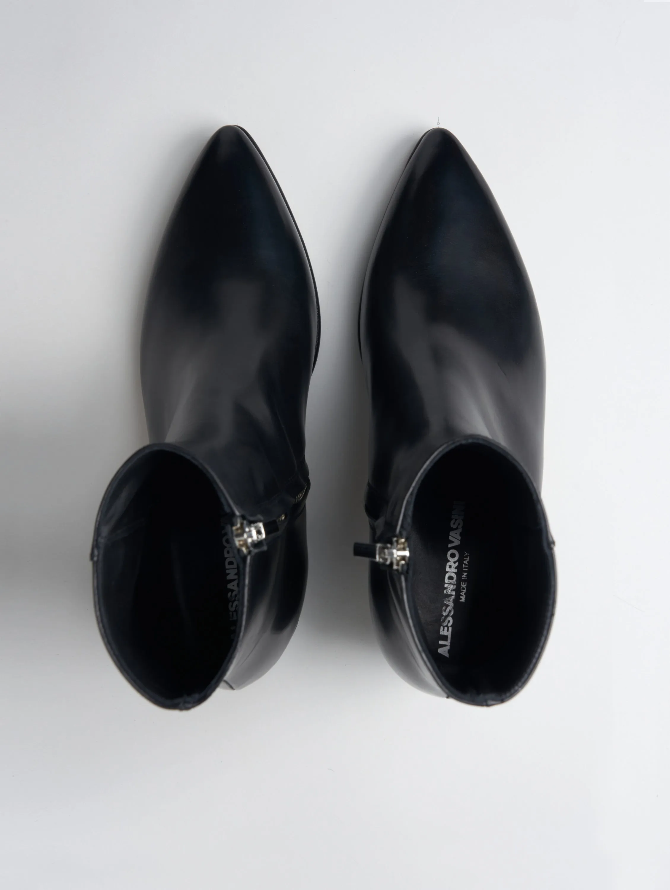 NICO 60MM ANKLE BOOT IN BLACK CALFSKIN