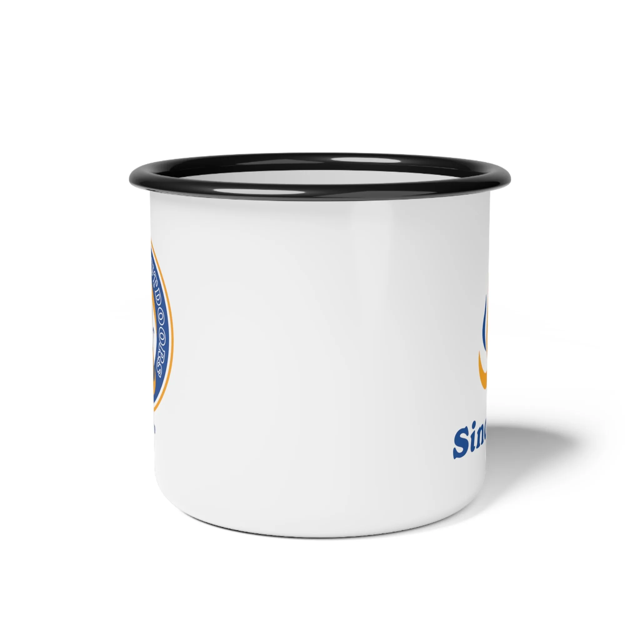 Old School Happy Camper Enamel Camp Cup