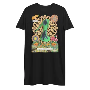 Organic cotton t-shirt dress 'Italian artisans'