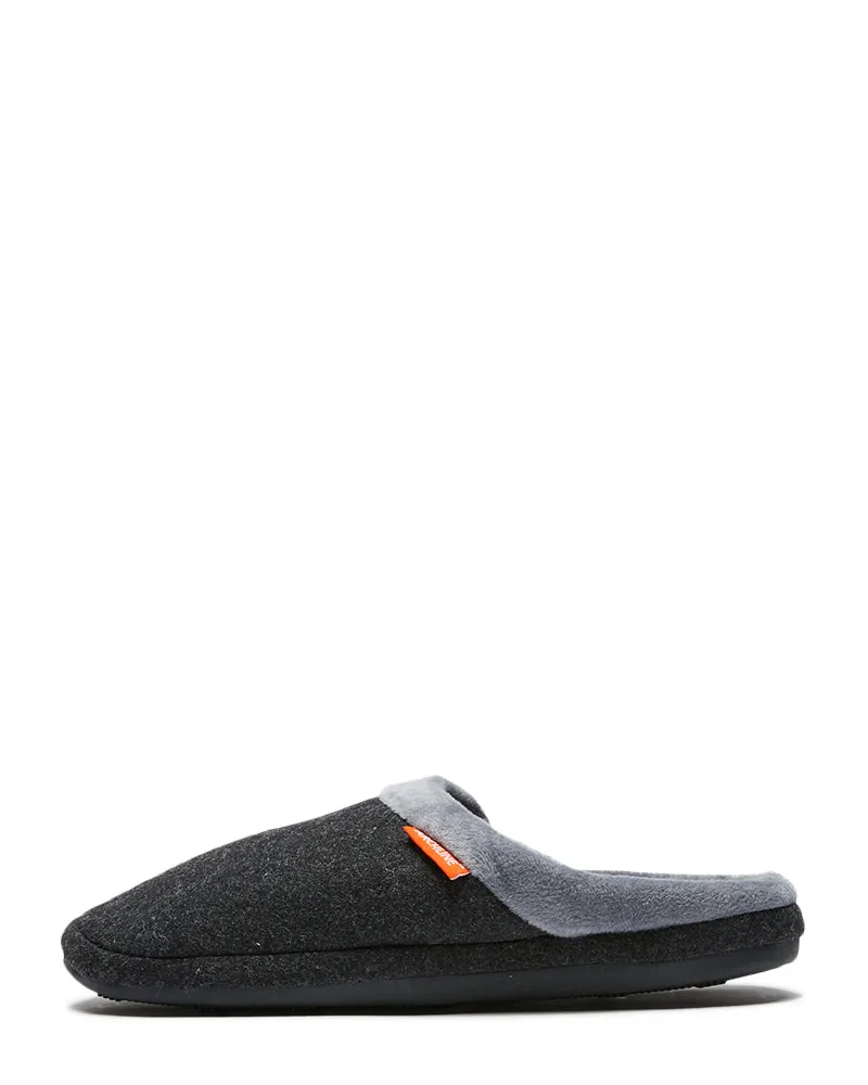 Orthotic Slip-On Slippers - Charcoal Marle