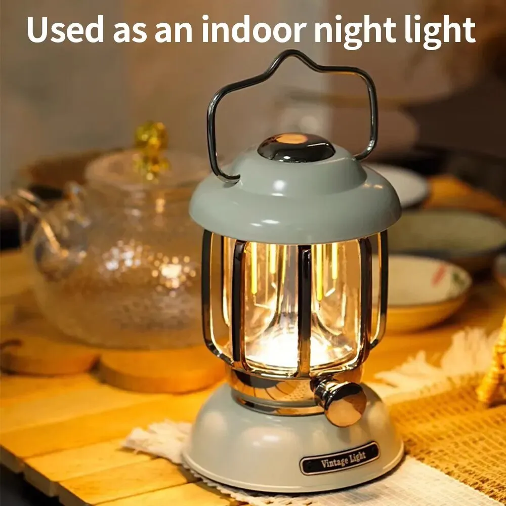 Outdoor Camping Lantern Portable USB Rechargeable Lamp