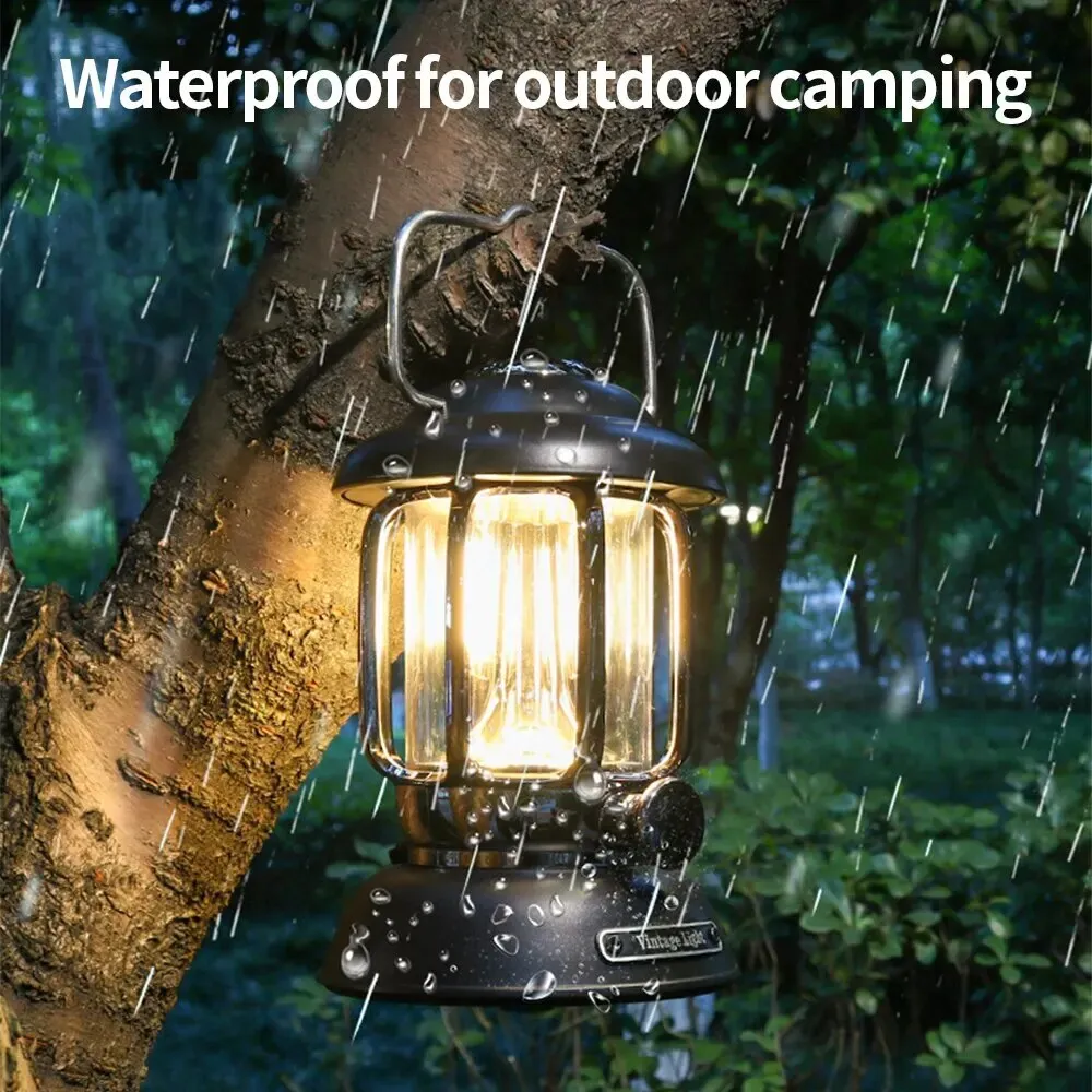 Outdoor Camping Lantern Portable USB Rechargeable Lamp