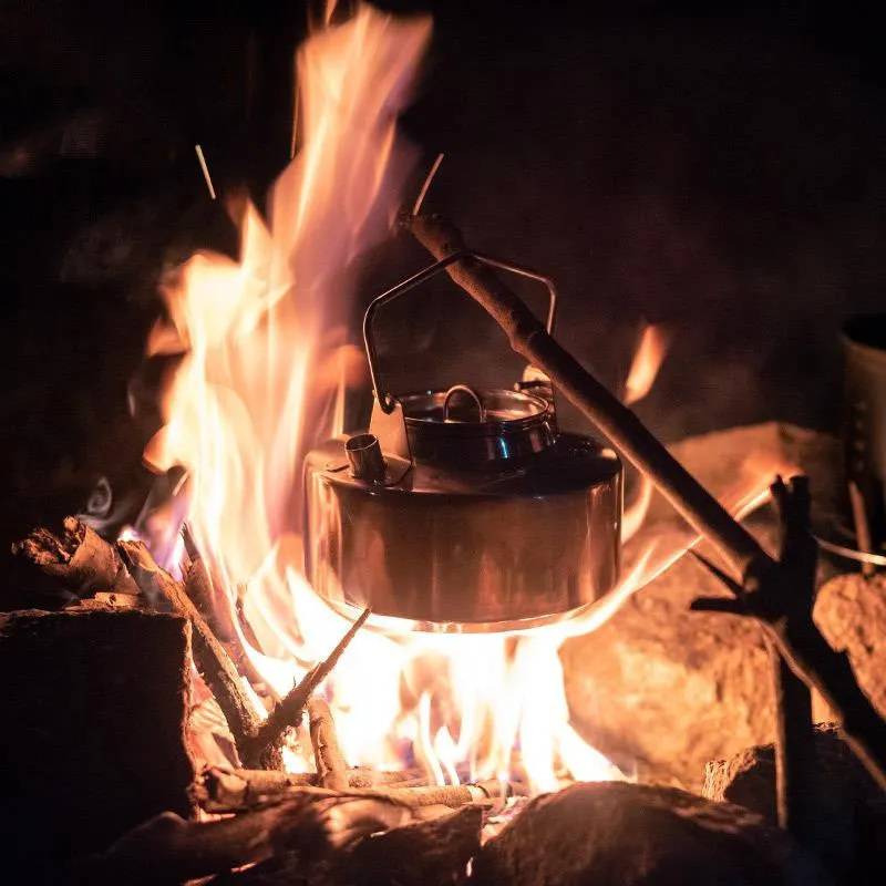Outdoor Camping Stainless Steel Kettle