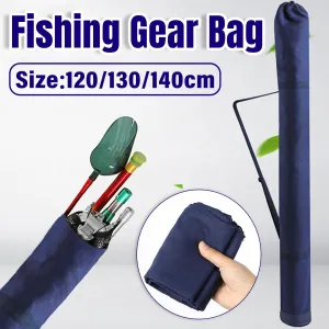 Outdoor Portable Fishing Rod Bag Folding Storage Carrier Waterproof Fishing Case