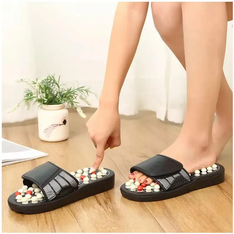Pair Of Acupoint Reflexology Massage Therapy Slippers F49-8-68 42/43