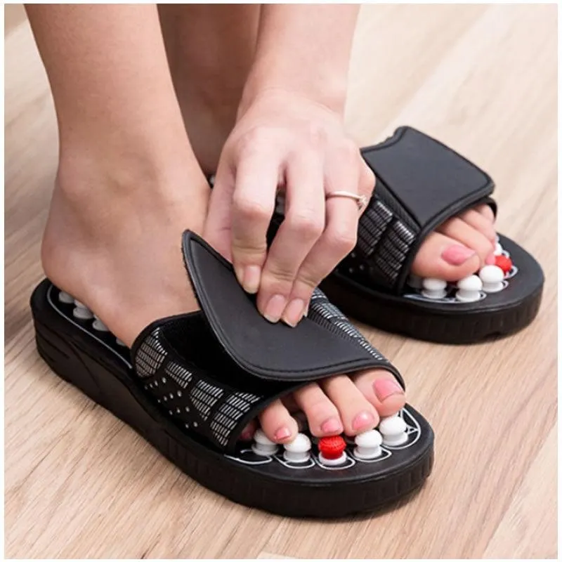 Pair Of Acupoint Reflexology Massage Therapy Slippers F49-8-68 42/43