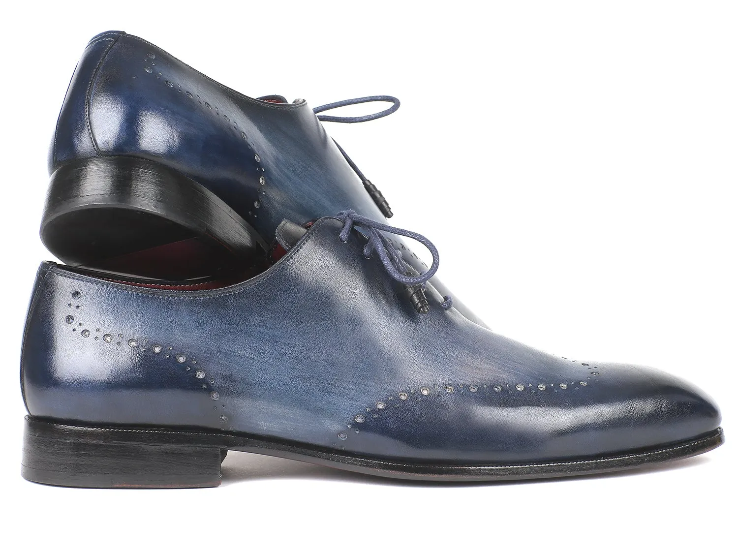 Paul Parkman Men's Navy Wingtip Oxfords