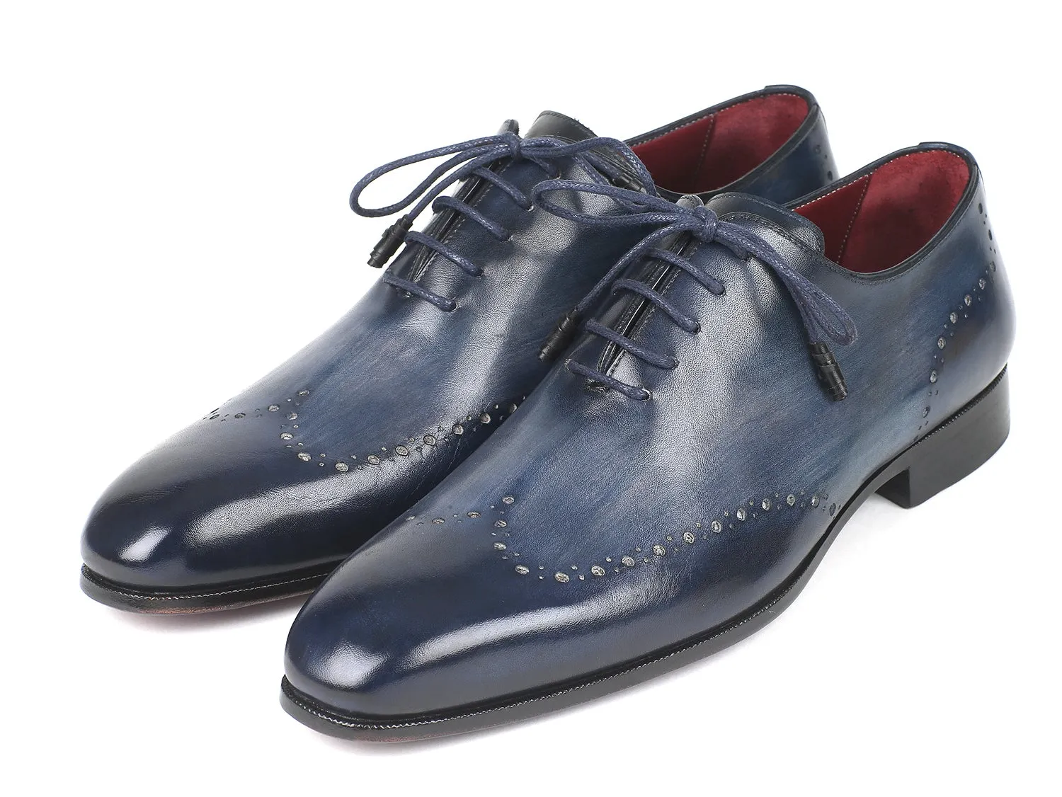 Paul Parkman Men's Navy Wingtip Oxfords