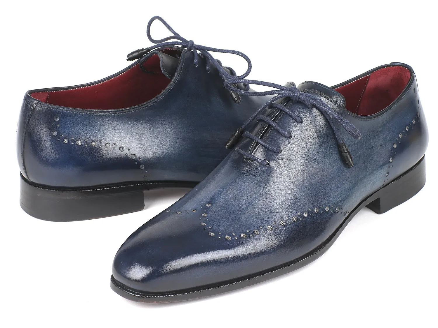 Paul Parkman Men's Navy Wingtip Oxfords