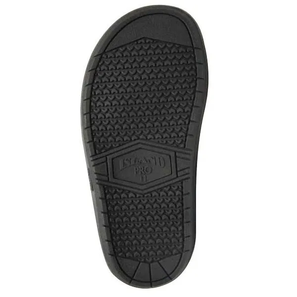 PBS705BH Island Slipper Bull Hide Slide Black