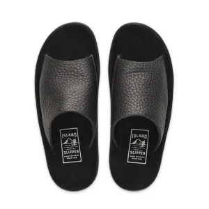 PBS705BH Island Slipper Bull Hide Slide Black