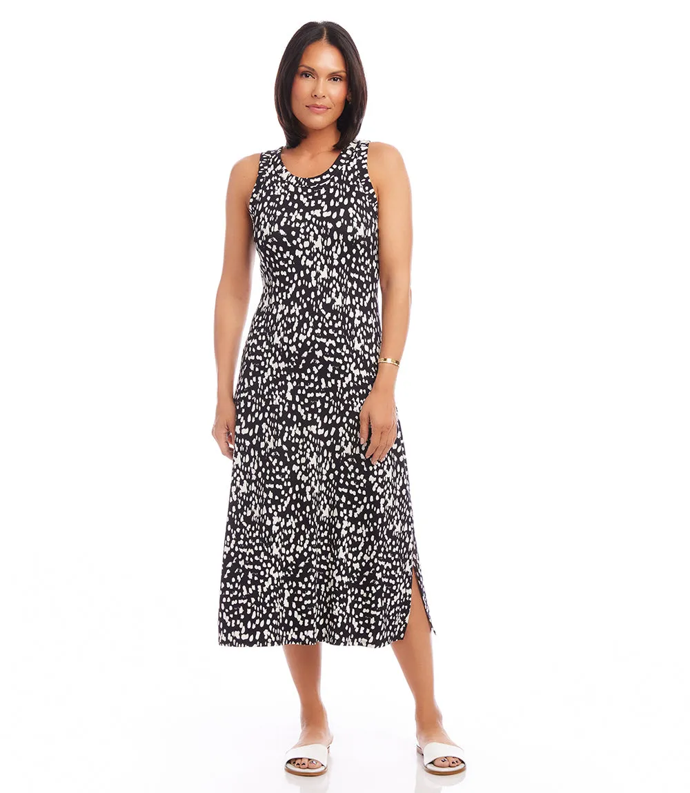 Petite Size Sleeveless Midi Dress