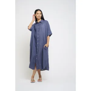 Pistache Maxi Linen Dress