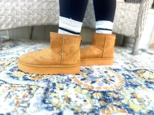 Platform Fur Ankle Boots