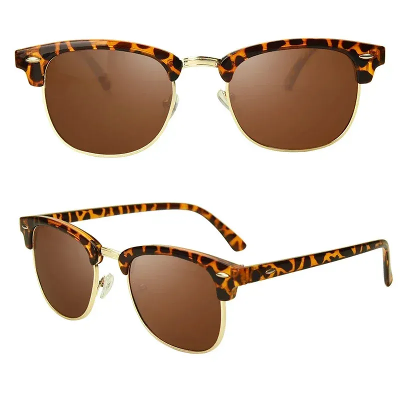 Polarized UV400 Unisex Half Frame Sunglasse