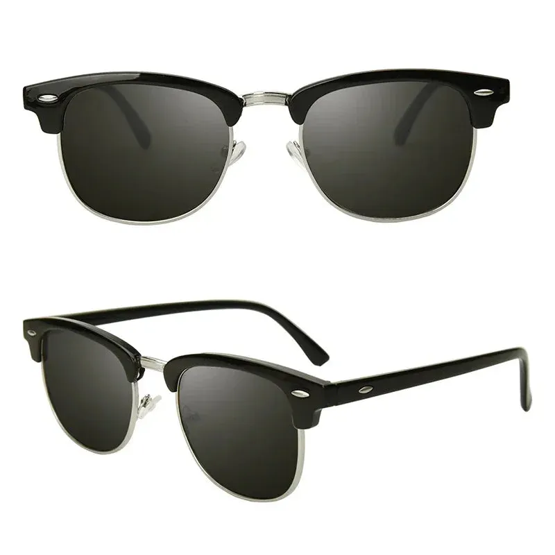 Polarized UV400 Unisex Half Frame Sunglasse